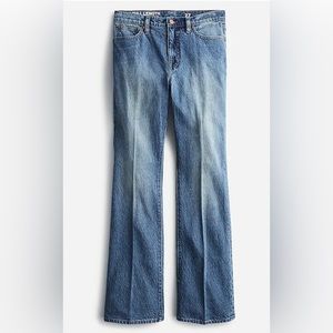 J Crew Full Length Denim Boot Emporio wash 26, 28